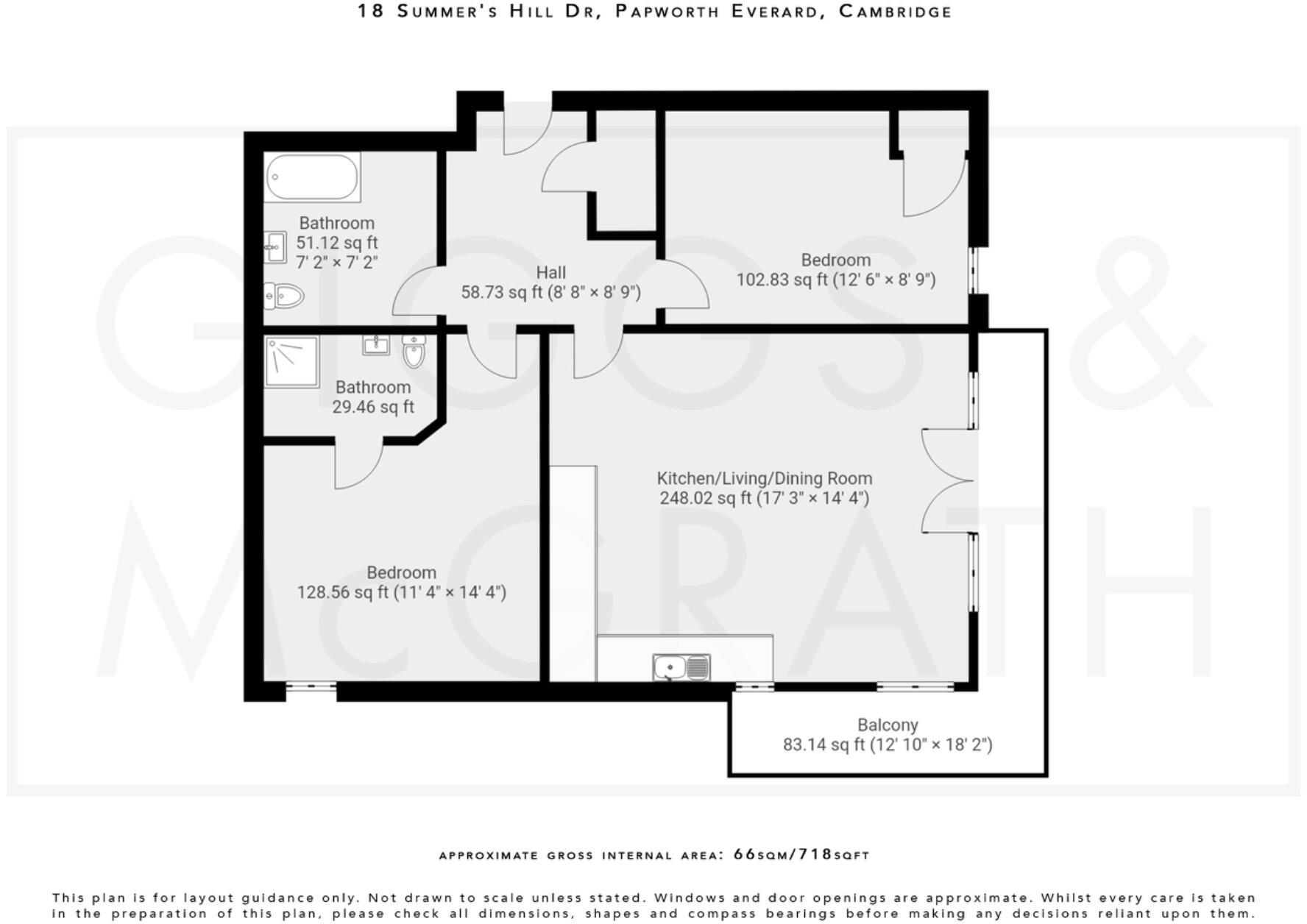 Summers Hill Drive, Papworth Everard, Cambridge, Cambridgeshire, CB23 3AA floorplan