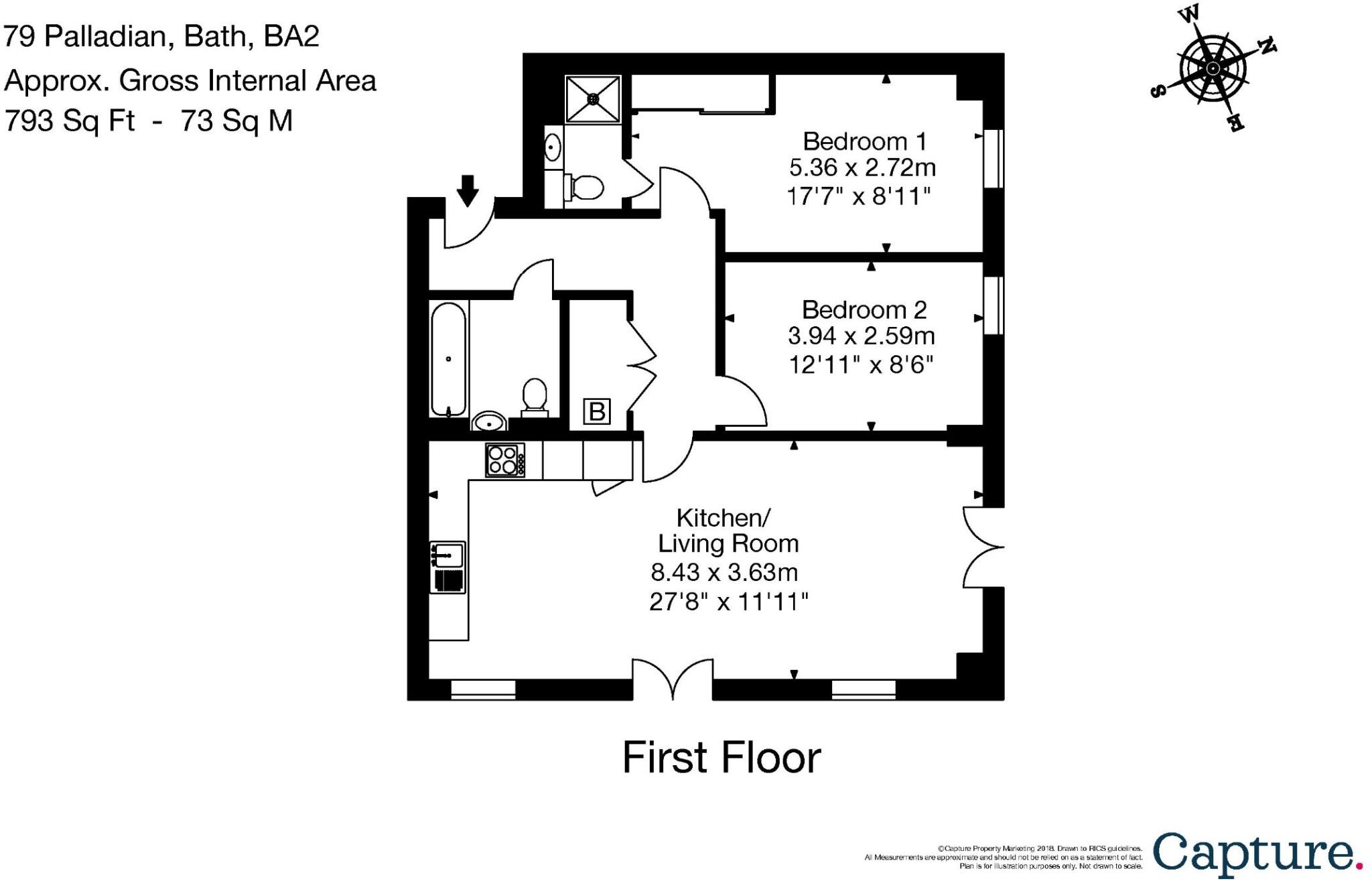 Palladian, Victoria Bridge Road, Bath floorplan