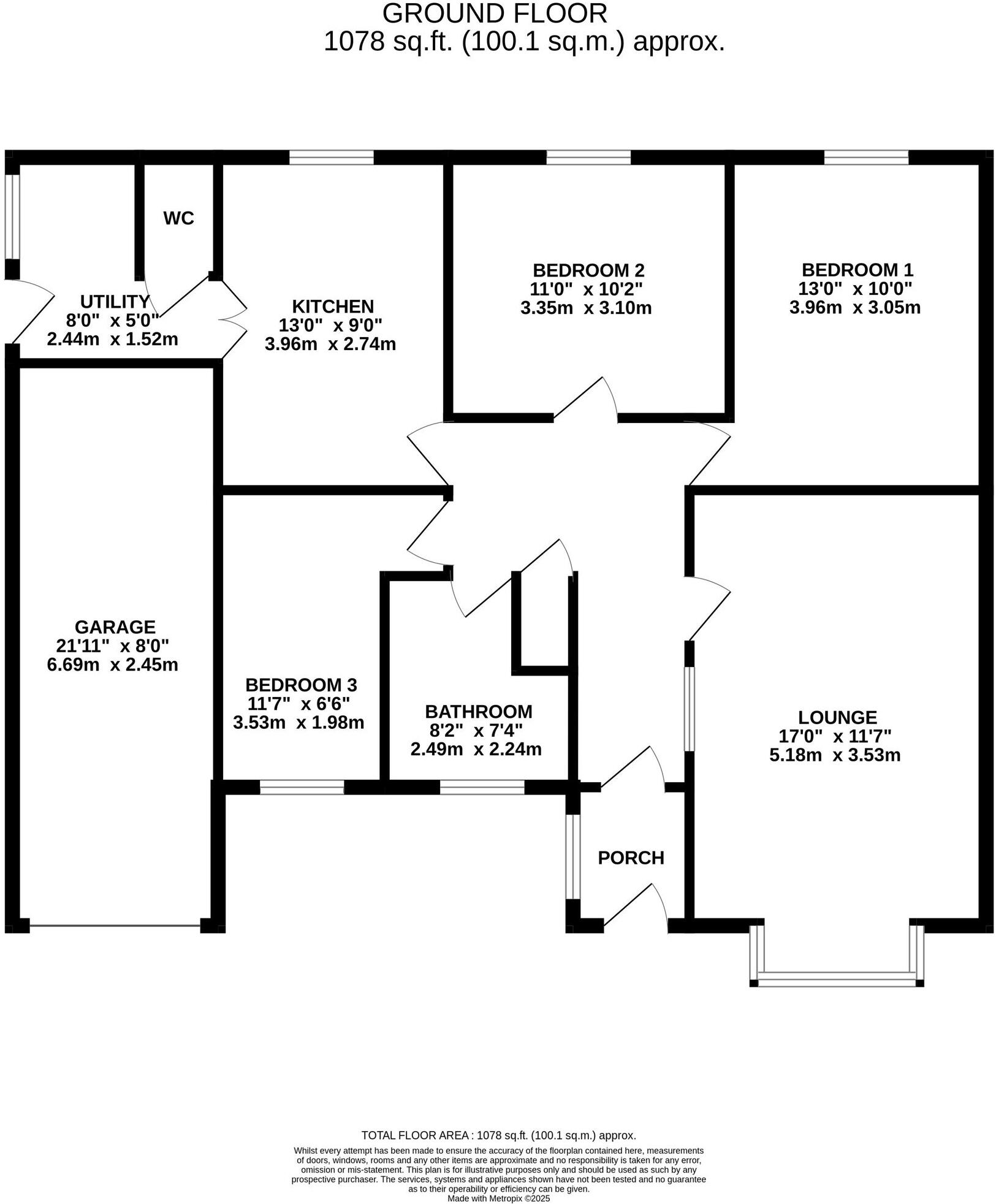 Chadwell Springs, Waltham, DN37 floorplan