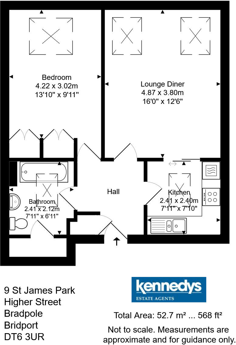 St James Park, Higher Street, Bradpole, Bridport, DT6 floorplan