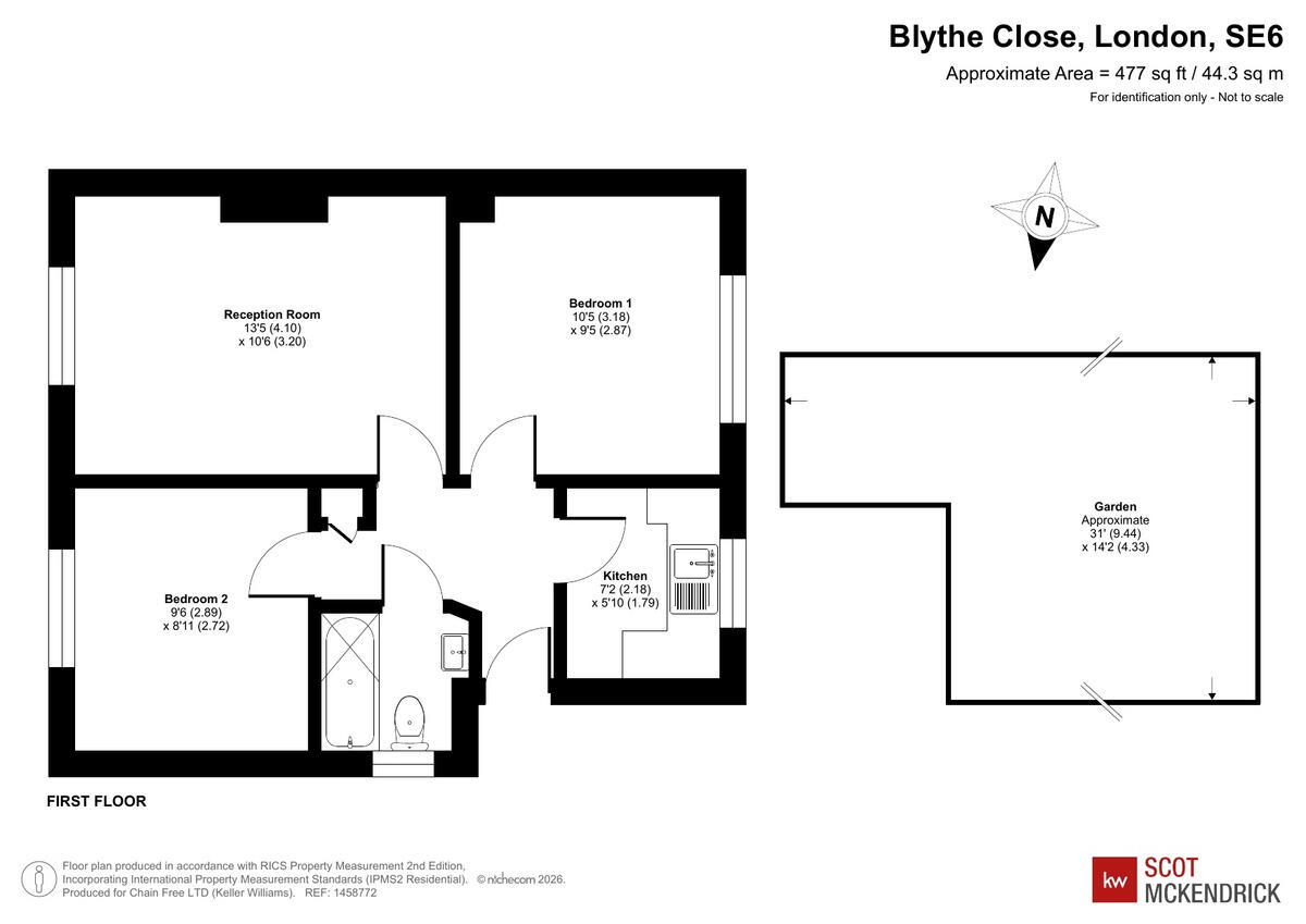 Blythe Close, London, SE6 floorplan
