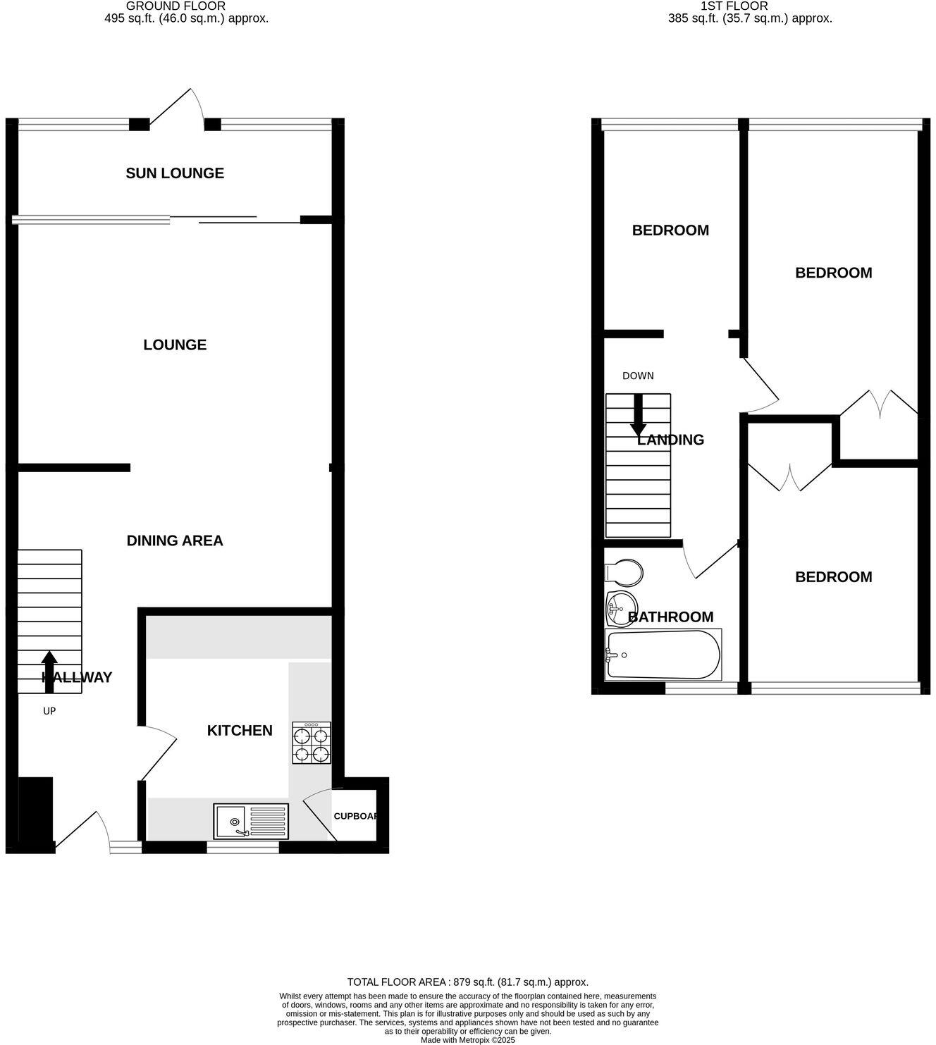 Highview Gardens, Exmouth, EX8 2JR floorplan