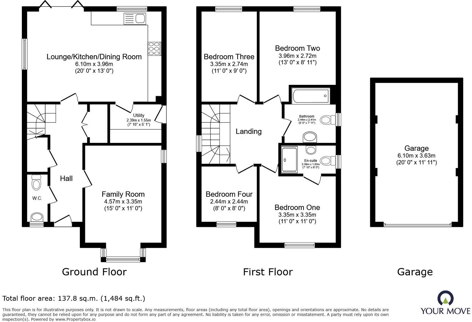 Hemsley Road, Hugglescote, Coalville, Leicestershire, LE67 floorplan
