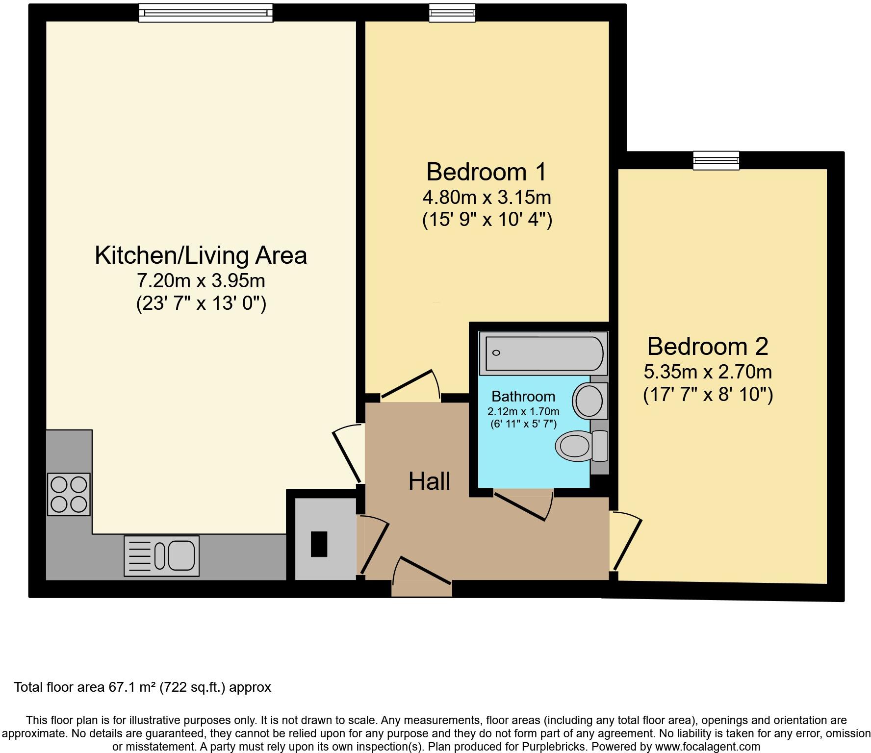 Apartment 18, Leicester, LE4 floorplan