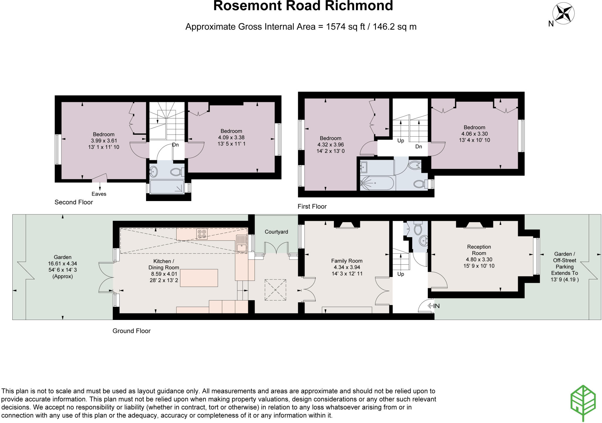 Rosemont Road, Richmond, TW10 floorplan