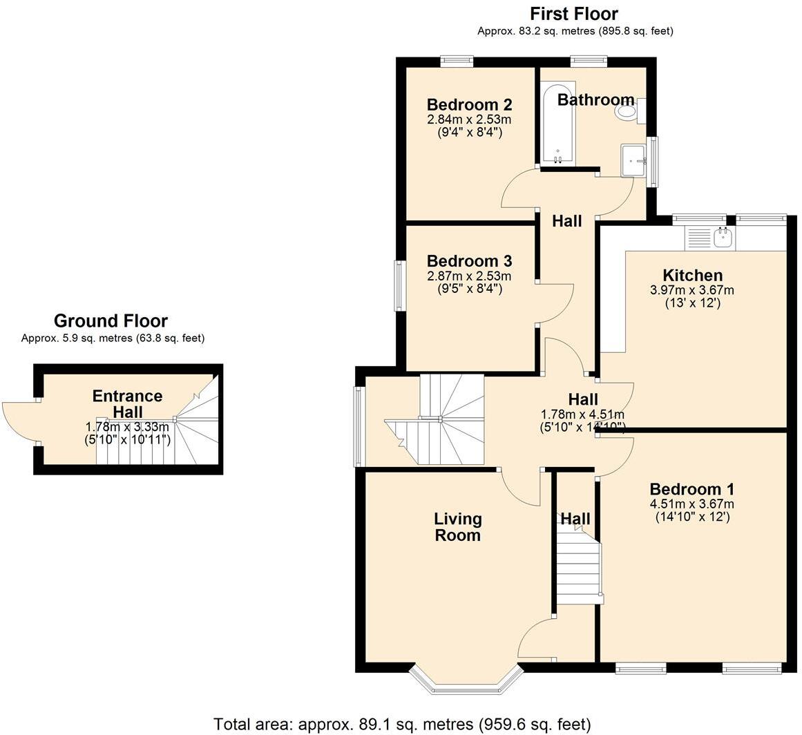 Dundonald Road, Colwyn Bay floorplan