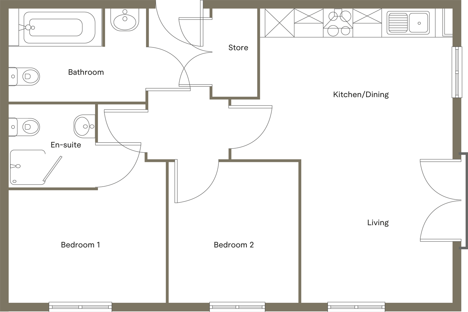 29 Empyrean, Clarence Street, Salford, M7 floorplan