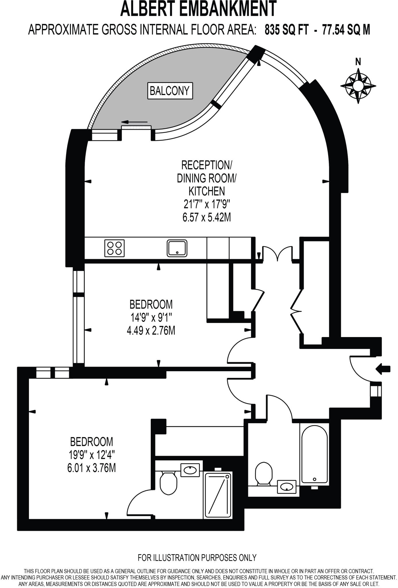 The Corniche, Albert Embankment, London, SE1 floorplan