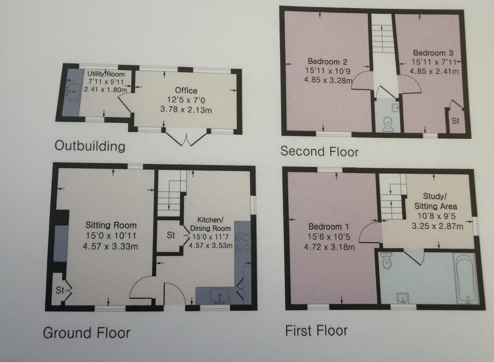 Rosewall Cottage, Moreton Road, Eydon, West Northamptonshire floorplan