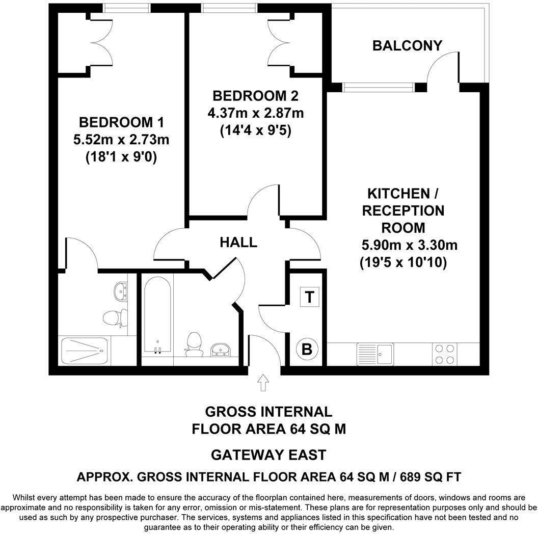 Gateway East, Marsh Lane, Leeds, LS9 floorplan