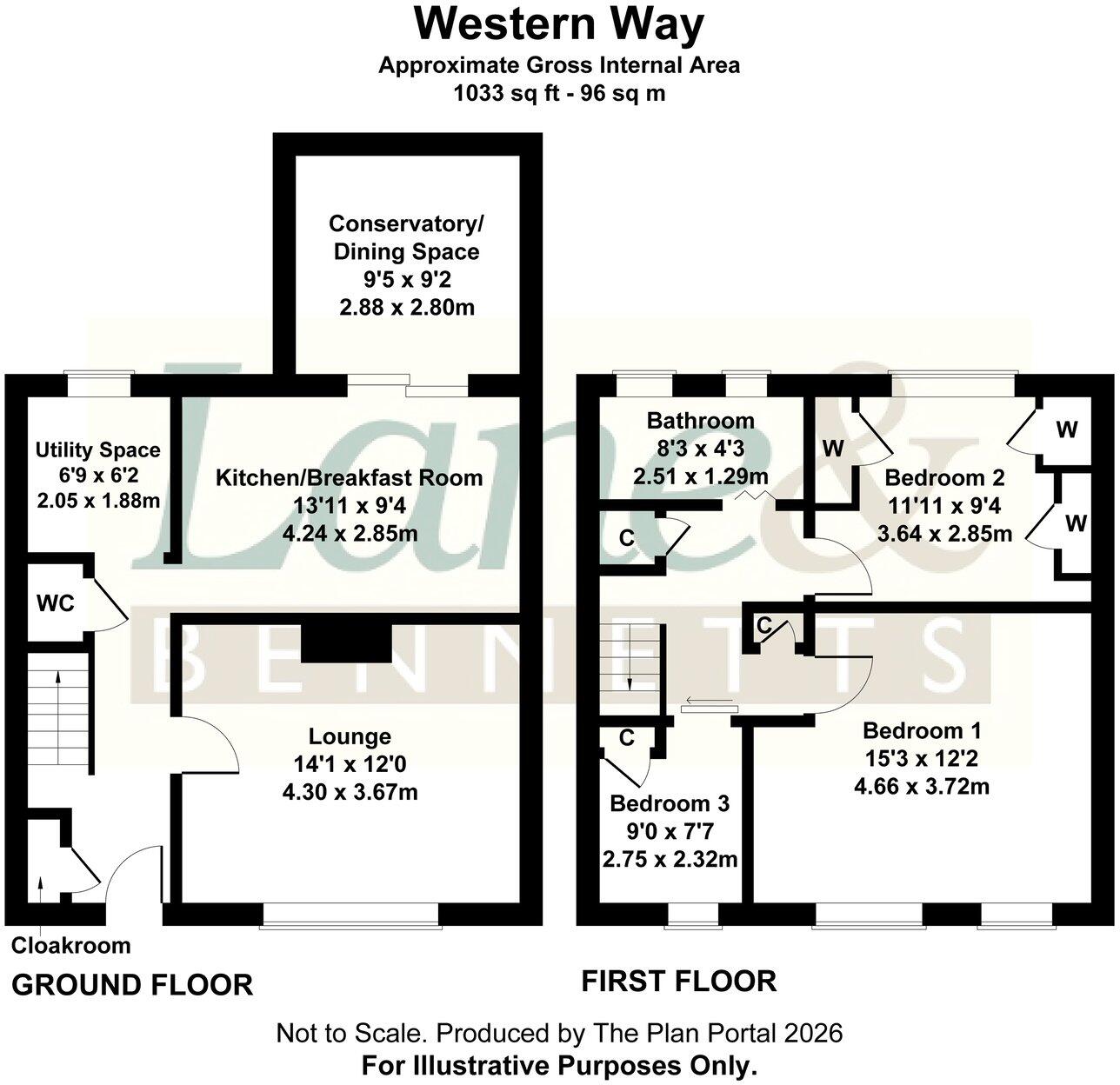 Western Way, Letchworth Garden City, SG6 floorplan