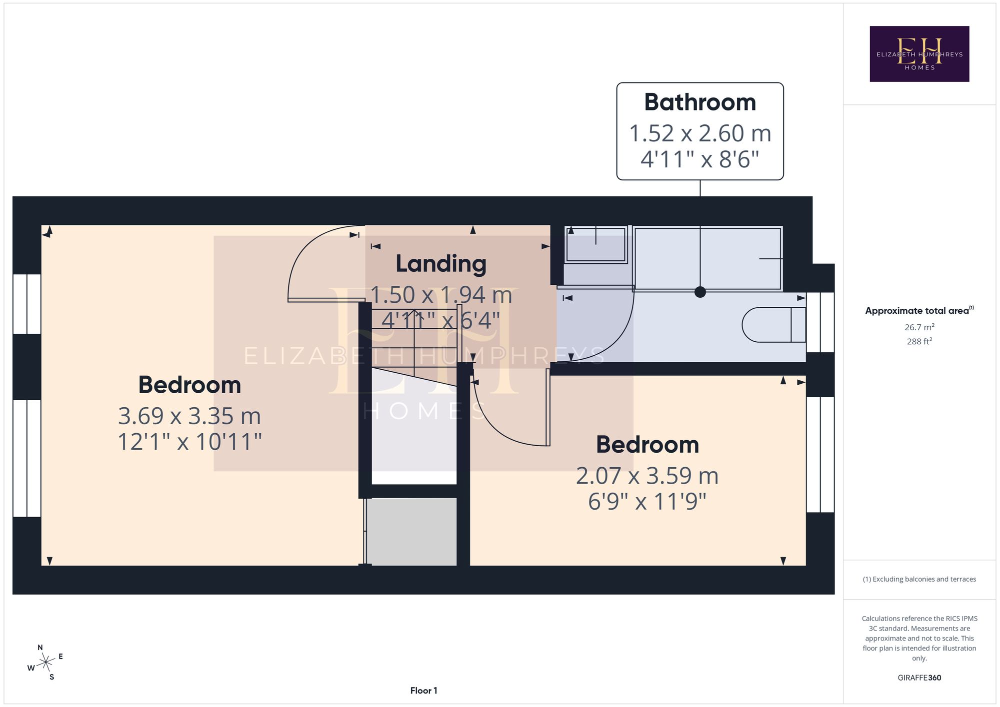 Croft Road, Rothbury, NE65 floorplan