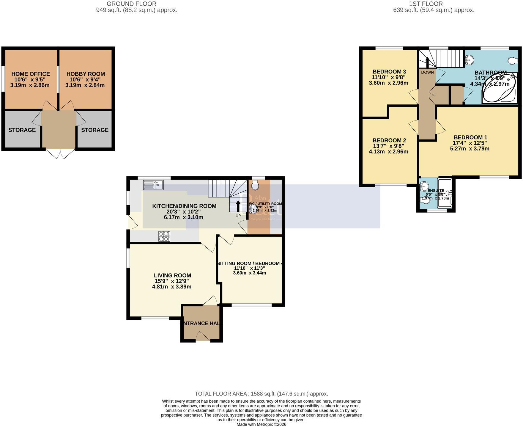 Diane Road, Ashton-In-Makerfield, WN4 floorplan