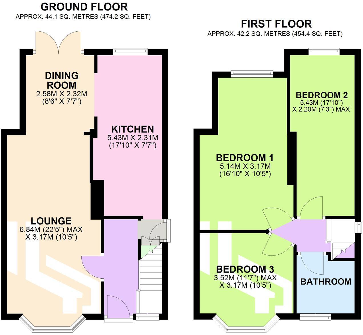 Bedford Road, Lytham floorplan