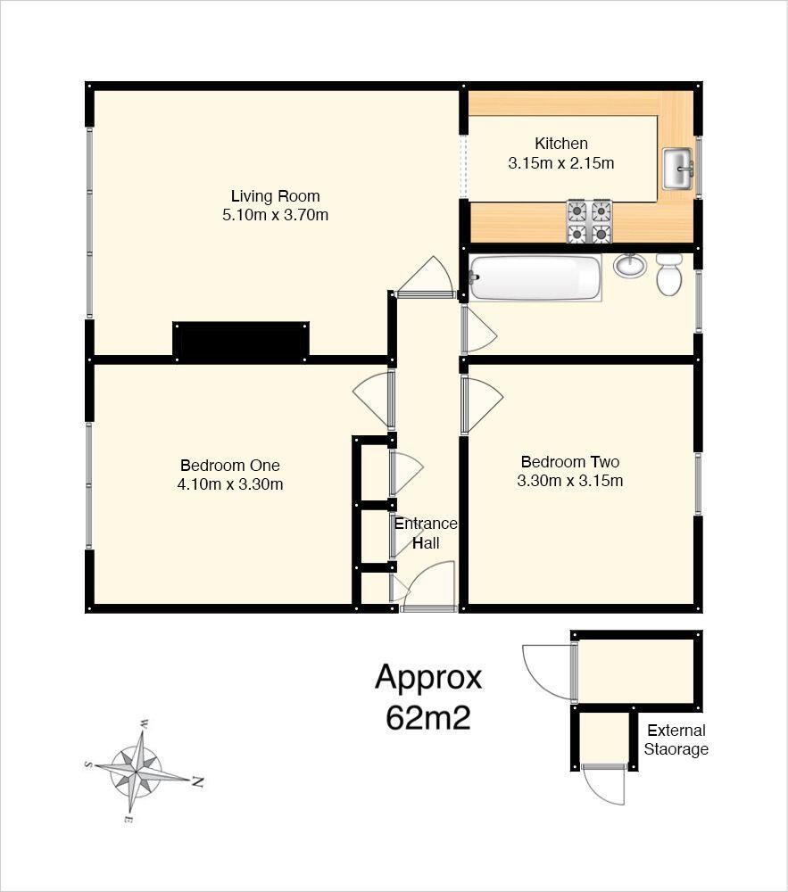 Flat 1, 12, Oxgangs Farm Gardens, EDINBURGH, EH13 9QE floorplan