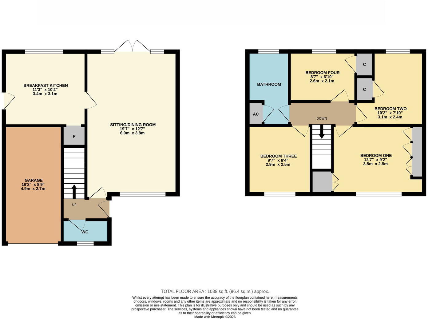 Southwell Close, East Leake floorplan