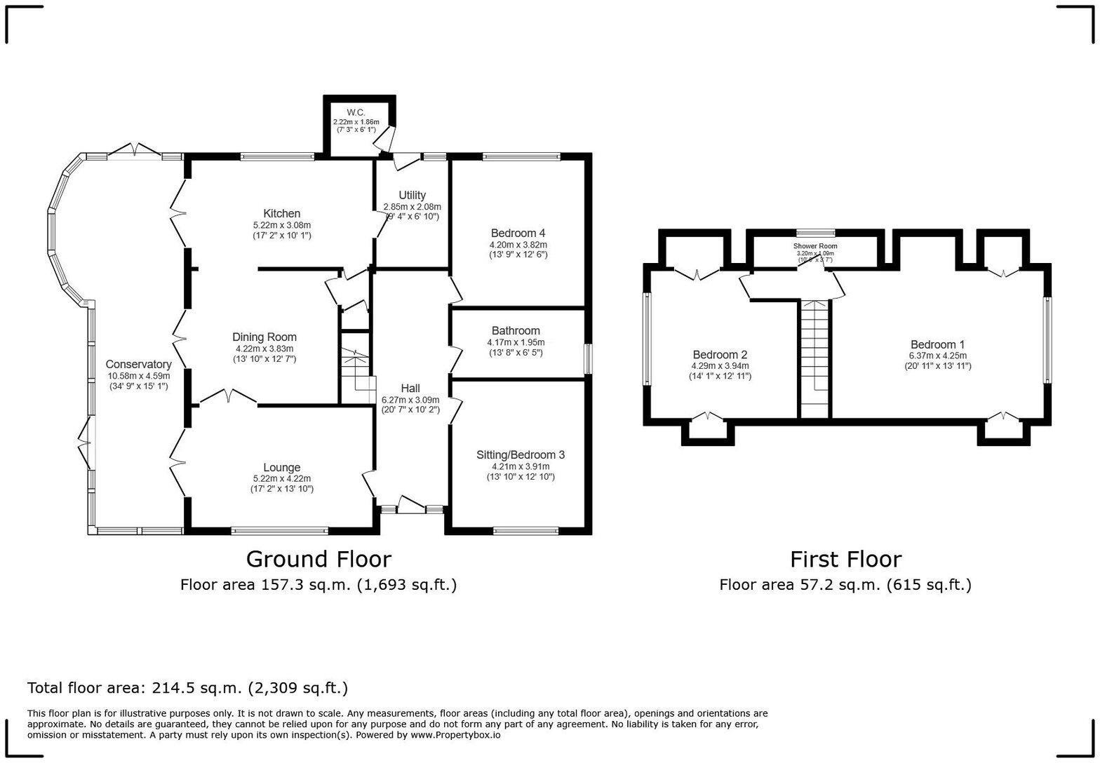 San Rose, Kendal Road, Kinmel Bay, Conwy LL18 5BT floorplan