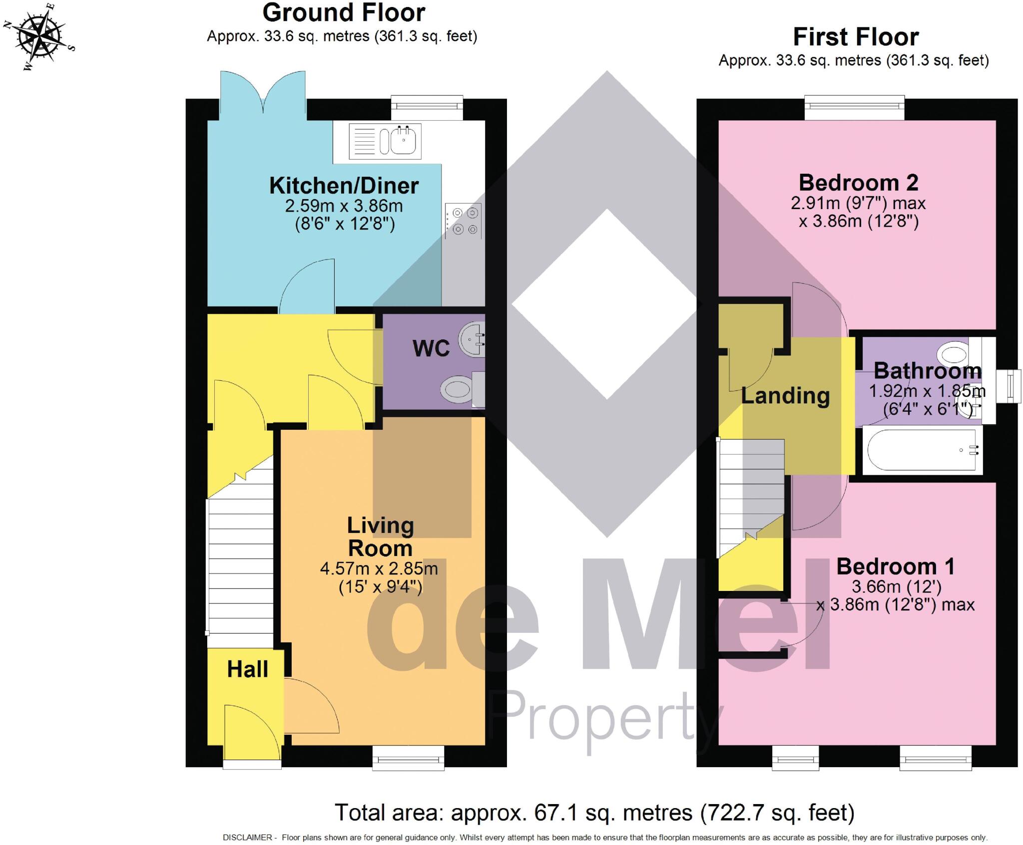 Castle Close, Gotherington, Gloucestershire, GL52 floorplan