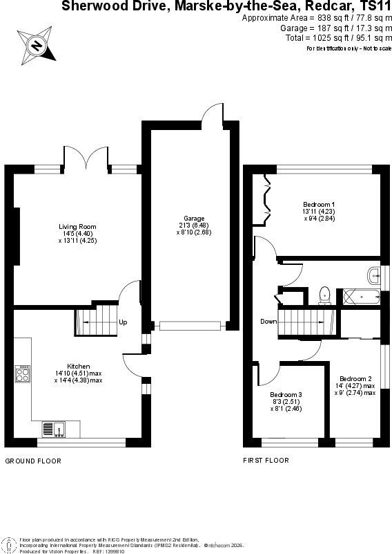 Sherwood Drive, Marske-by-the-Sea floorplan