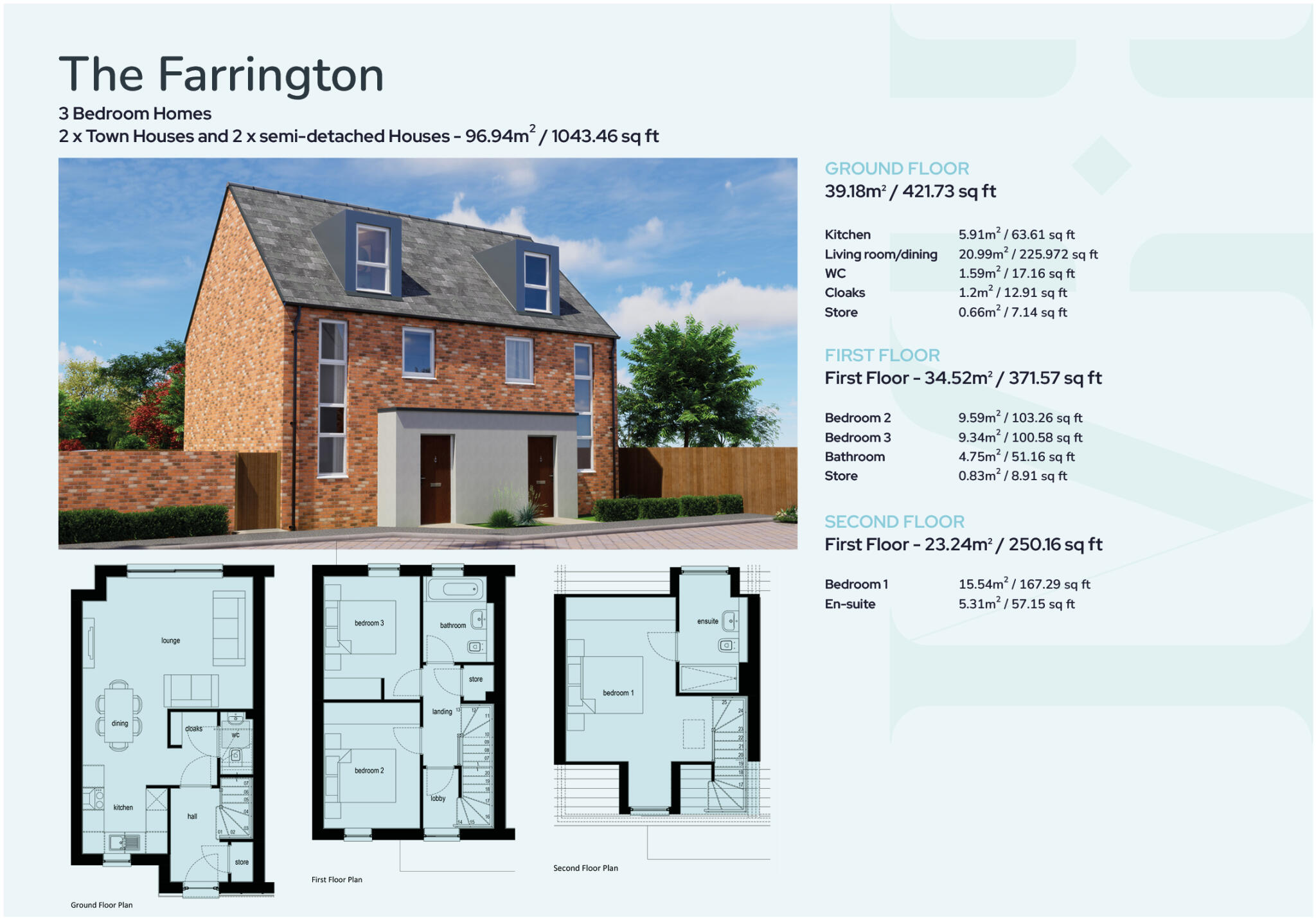 The Farrington - Frank Cliffe Way, Middlewich, CW10 floorplan