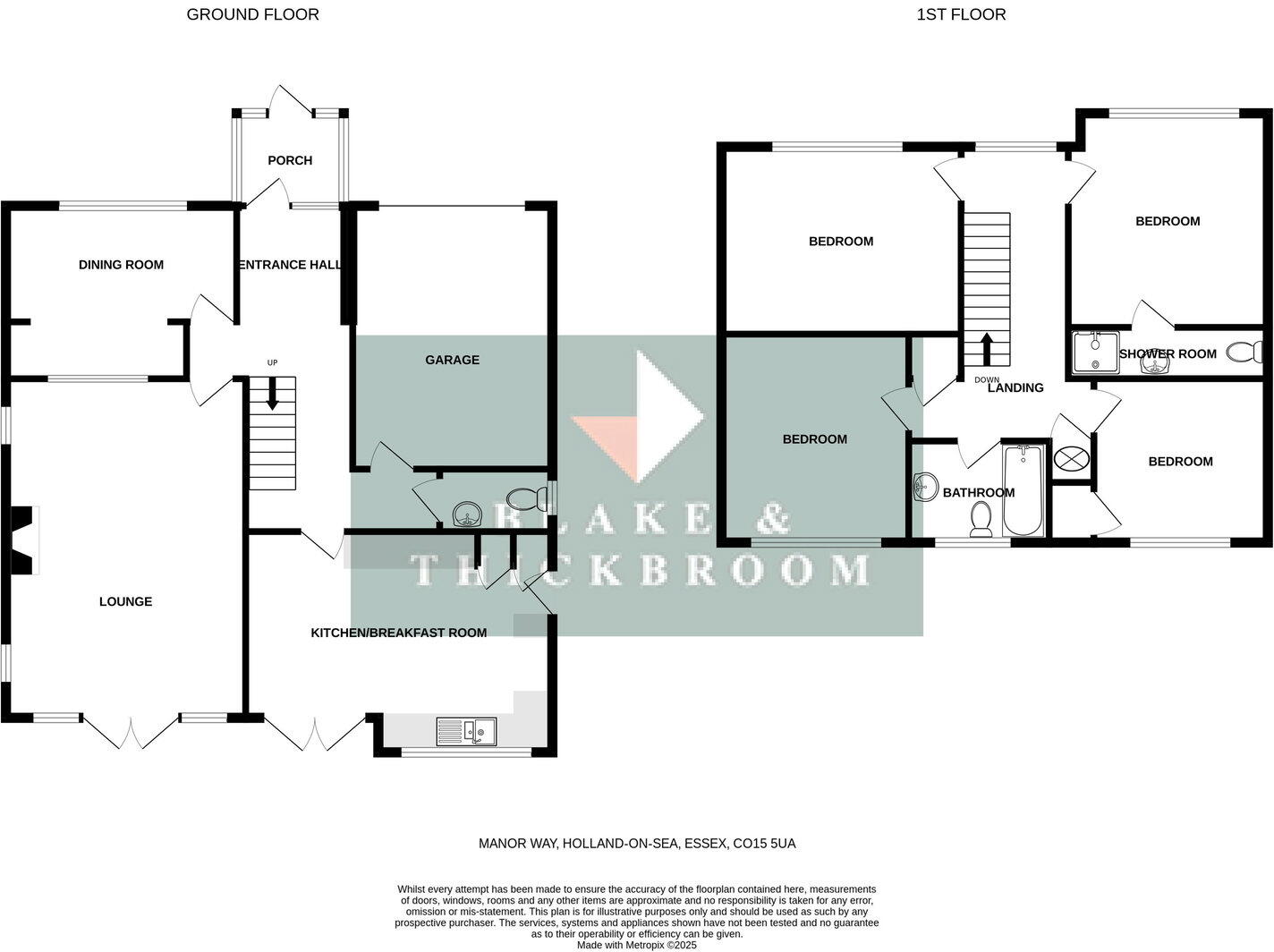 Manor Way, Holland on Sea CO15 5UA floorplan