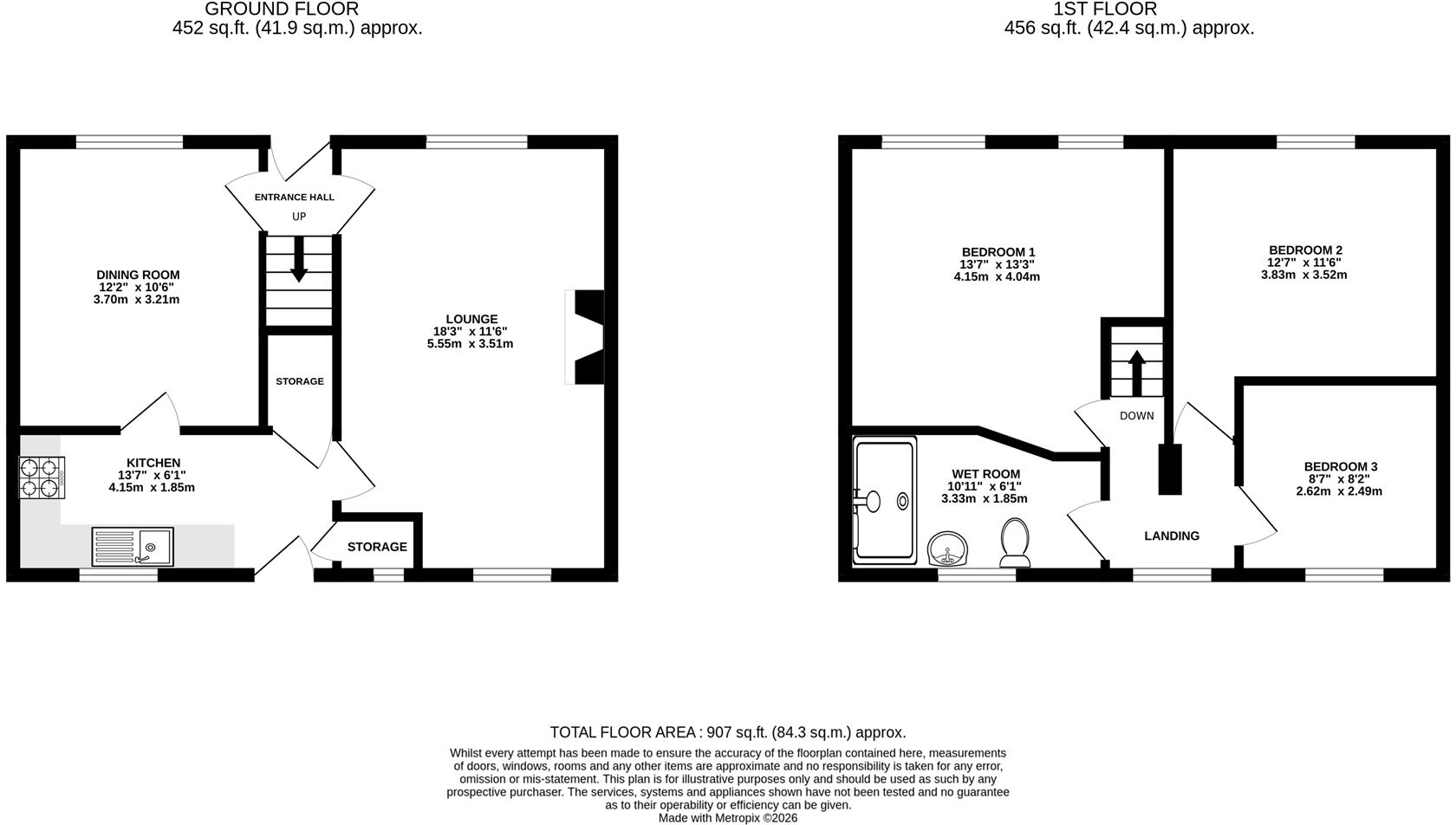 John Street, Clay Cross, Chesterfield floorplan