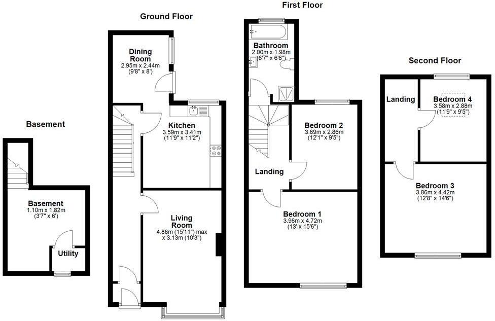 Beach Street, Bare, Morecambe floorplan