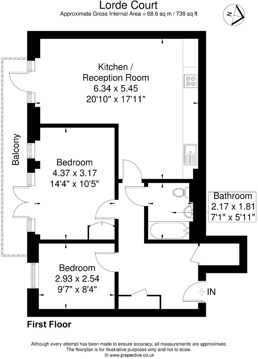 Lorde Court, Shakespeare Road, Hanwell, London, W7 1LR floorplan