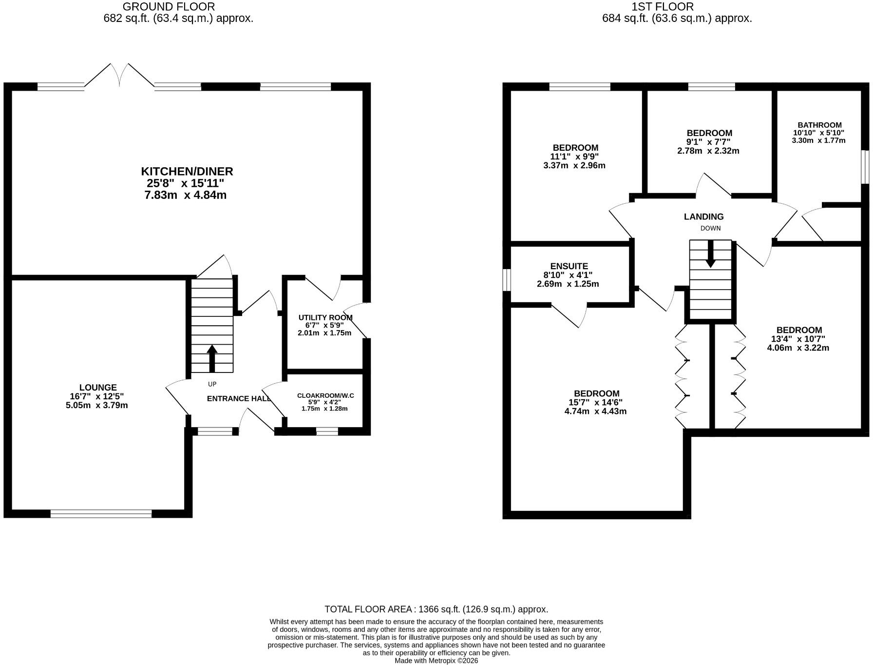 Heol Nant Glandulas, Lisvane, Cardiff floorplan