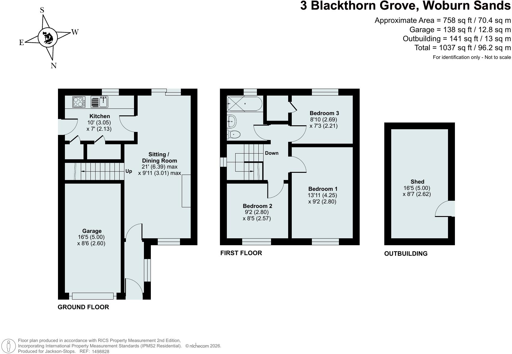 Blackthorn Grove, Woburn Sands, Buckinghamshire, MK17 floorplan
