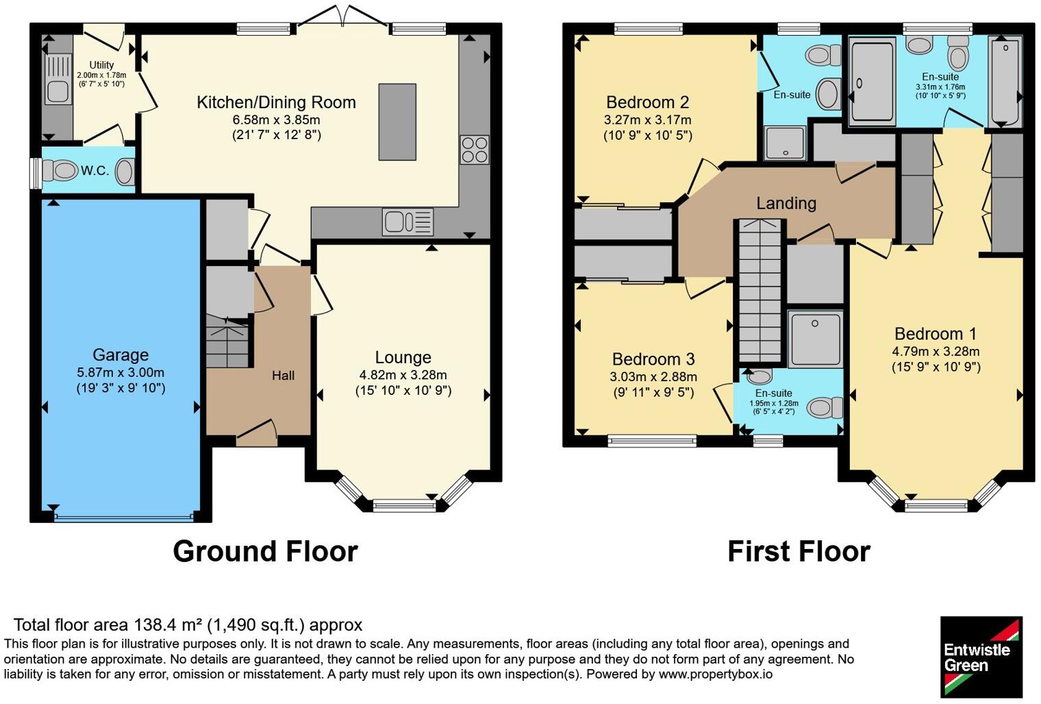 Honeysuckle Close, Leyland, Lancashire, PR25 floorplan