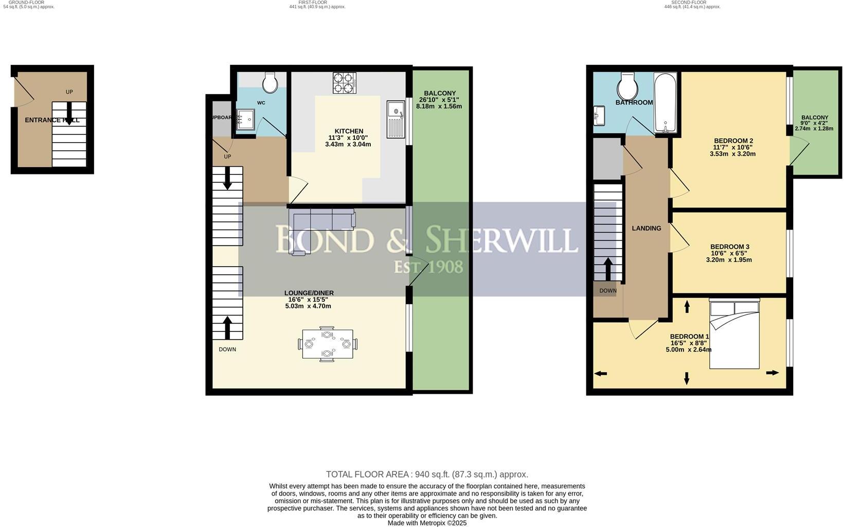 Olley Close, Wallington floorplan