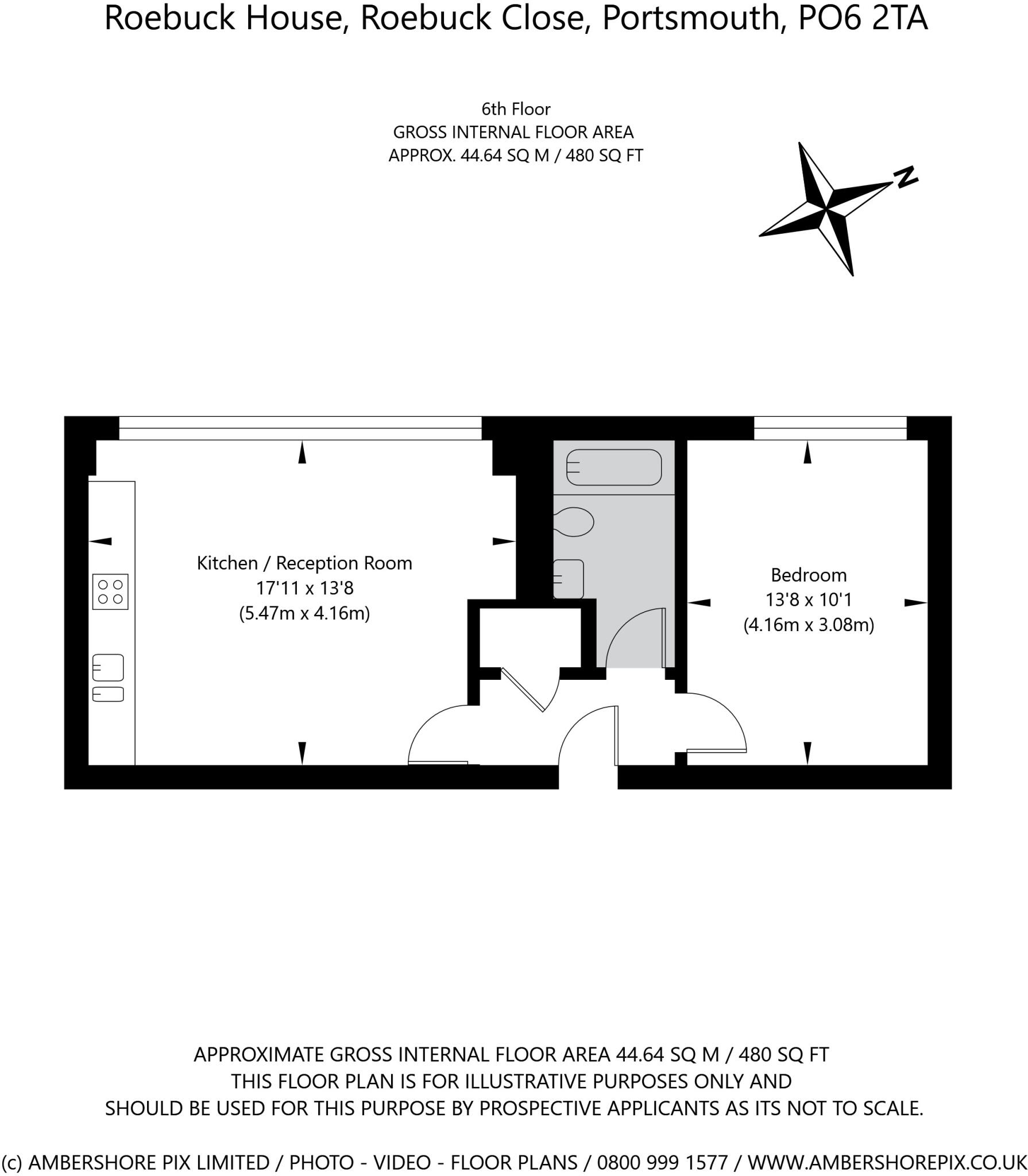 Roebuck House, Roebuck Close, Portsmouth, City Of Portsmouth floorplan