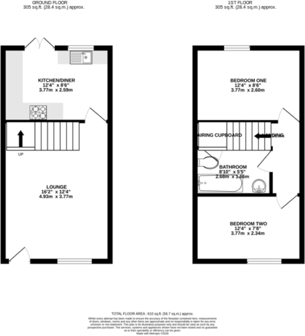 Sandown Court, Bletchley floorplan