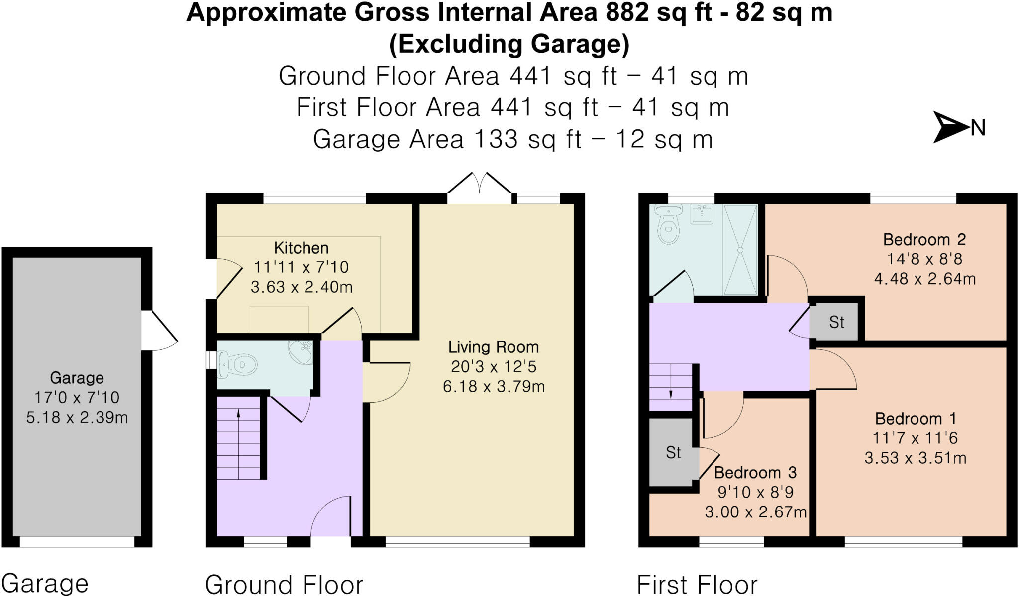White Horse Crescent, Grove, Wantage, Oxfordshire, OX12 floorplan