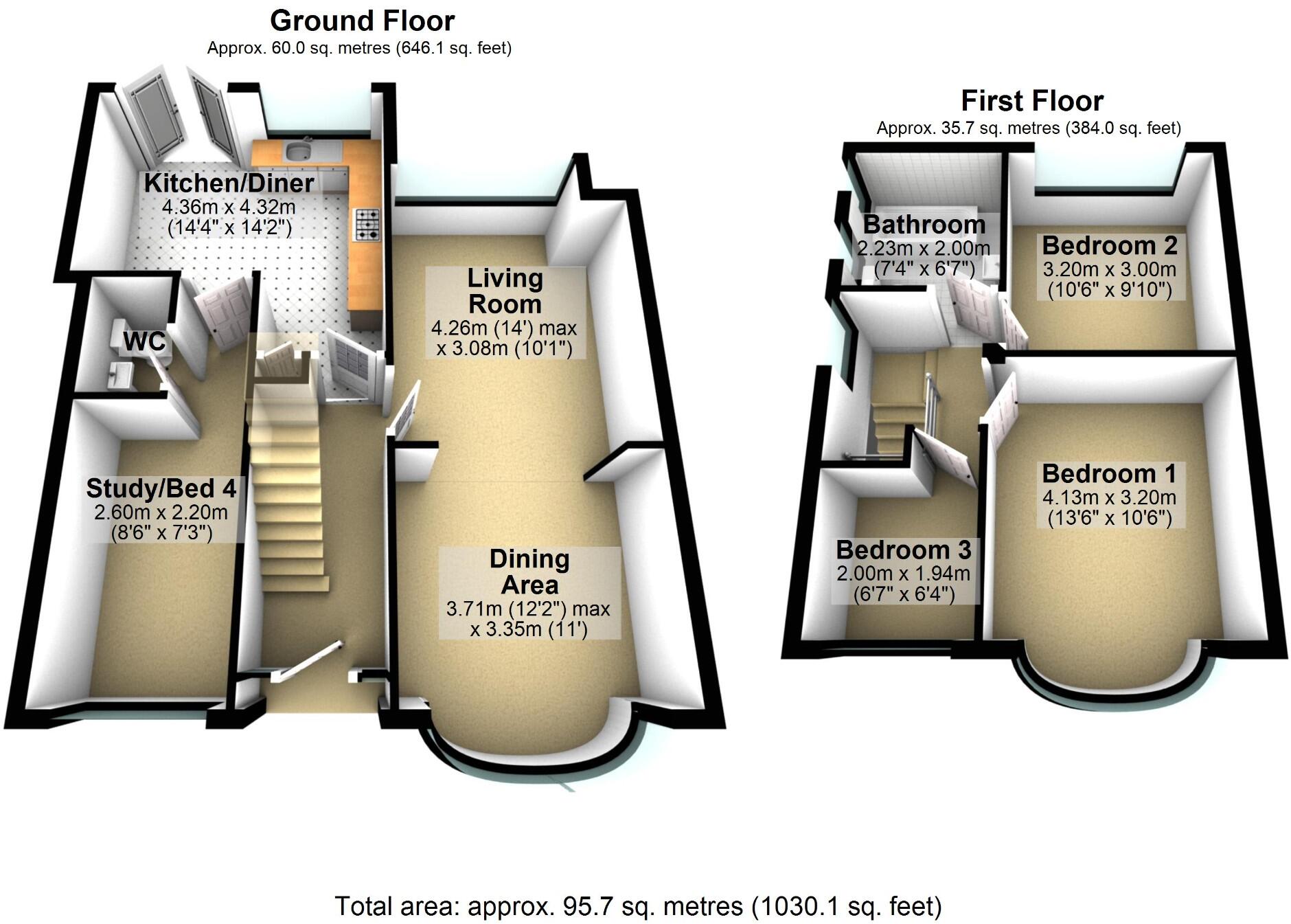 Bamber Avenue, Sale, Greater Manchester, M33 floorplan