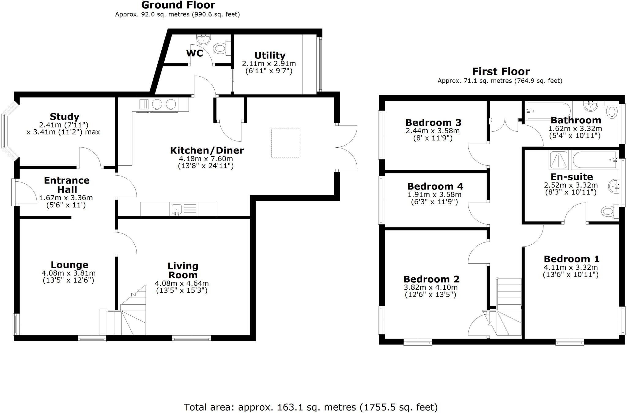 2, Sutton Lane, Sutton cum Lound, DN22 floorplan