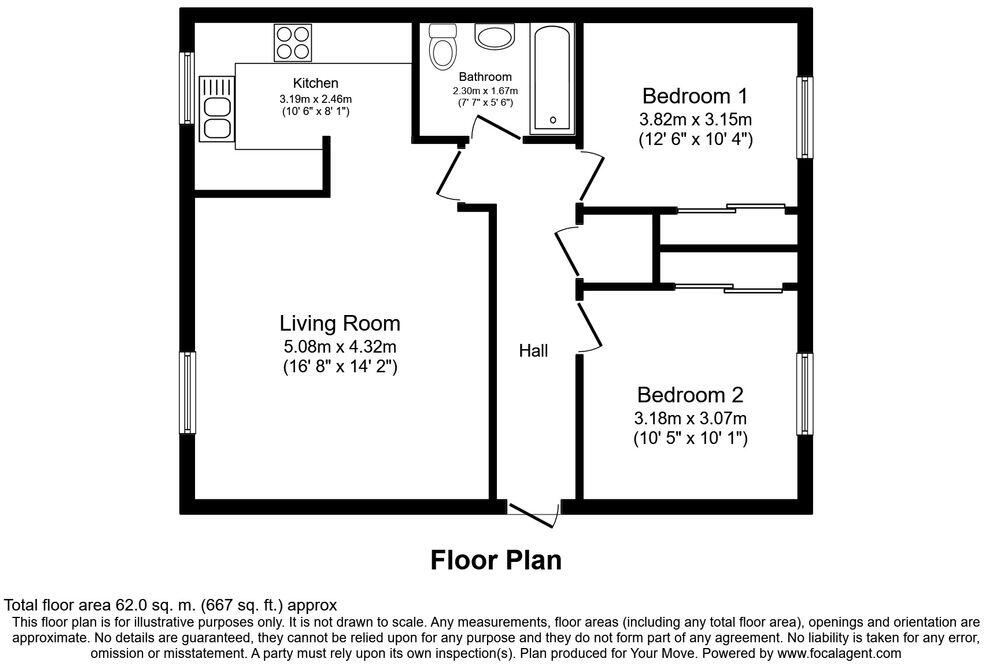 16, Pansport Court, Elgin, Moray, IV30 floorplan