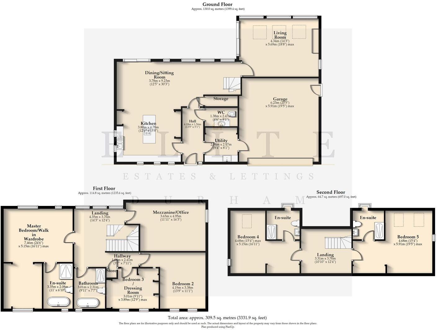 Hilltop Farm, Belmont, Durham, DH1  floorplan