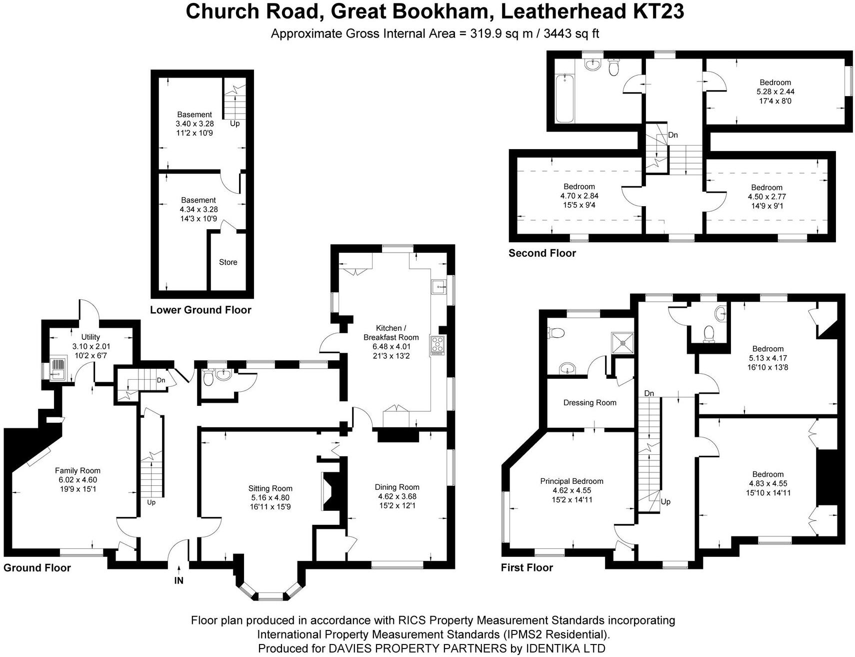 Church Road, Great Bookham, KT23 floorplan