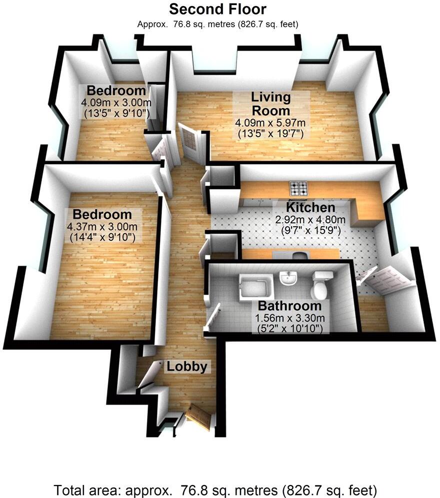 Radcliffe Gardens, Carshalton, SM5 floorplan