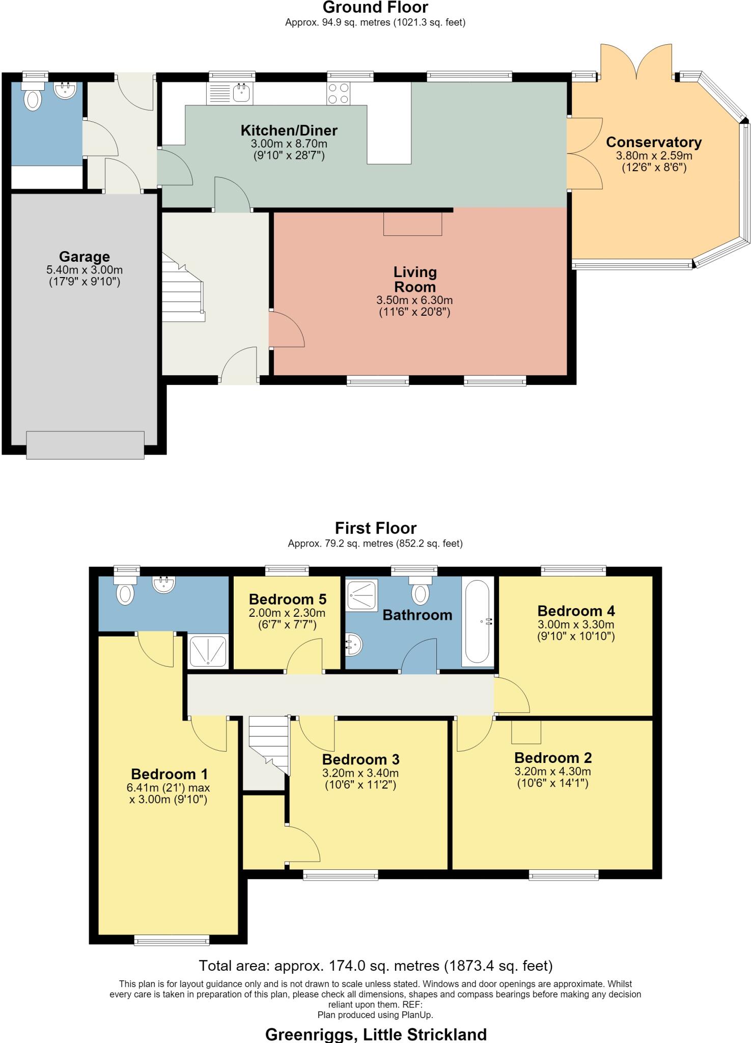 Greenriggs, Little Strickland, Penrith floorplan