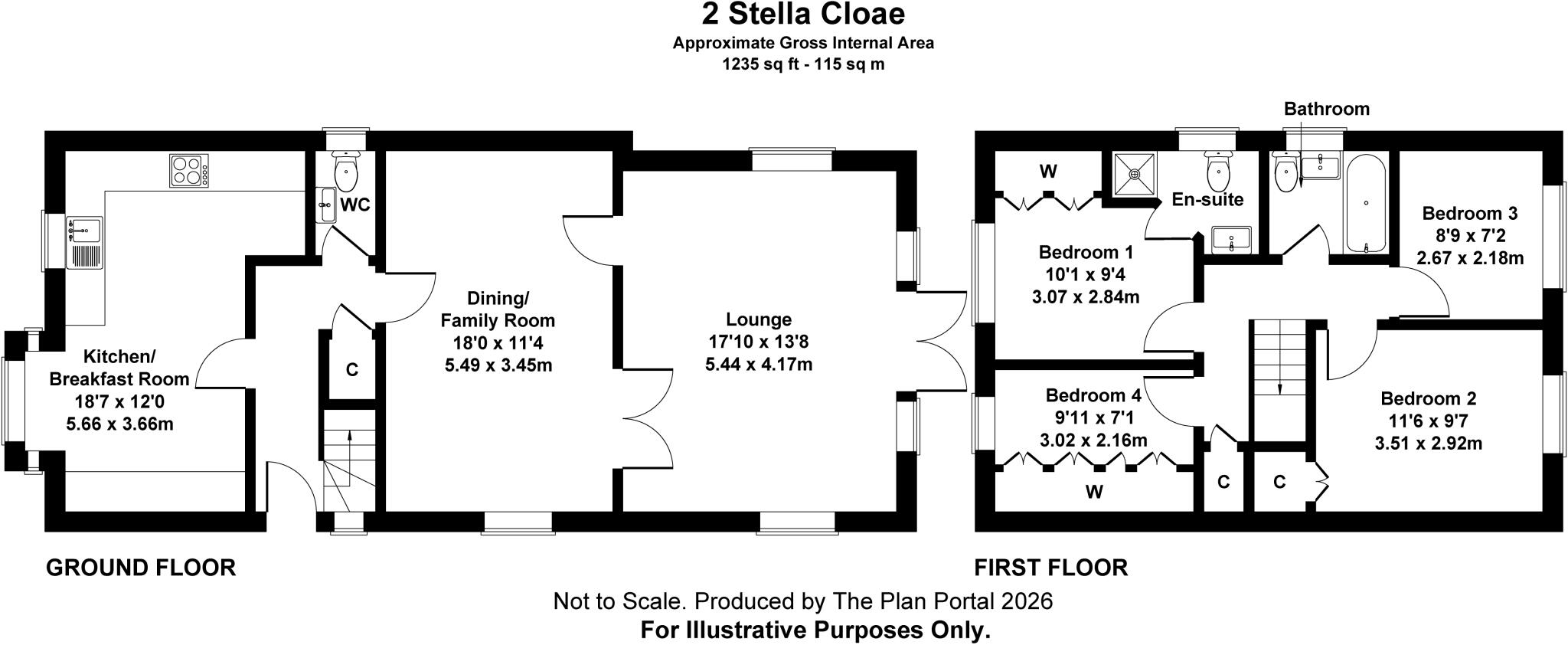 Stella Close, Thornhill, Cardiff, CF14 floorplan