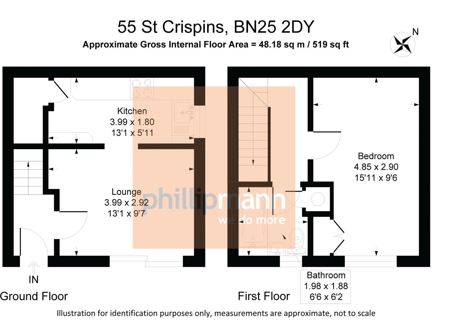 St. Crispians, Seaford floorplan