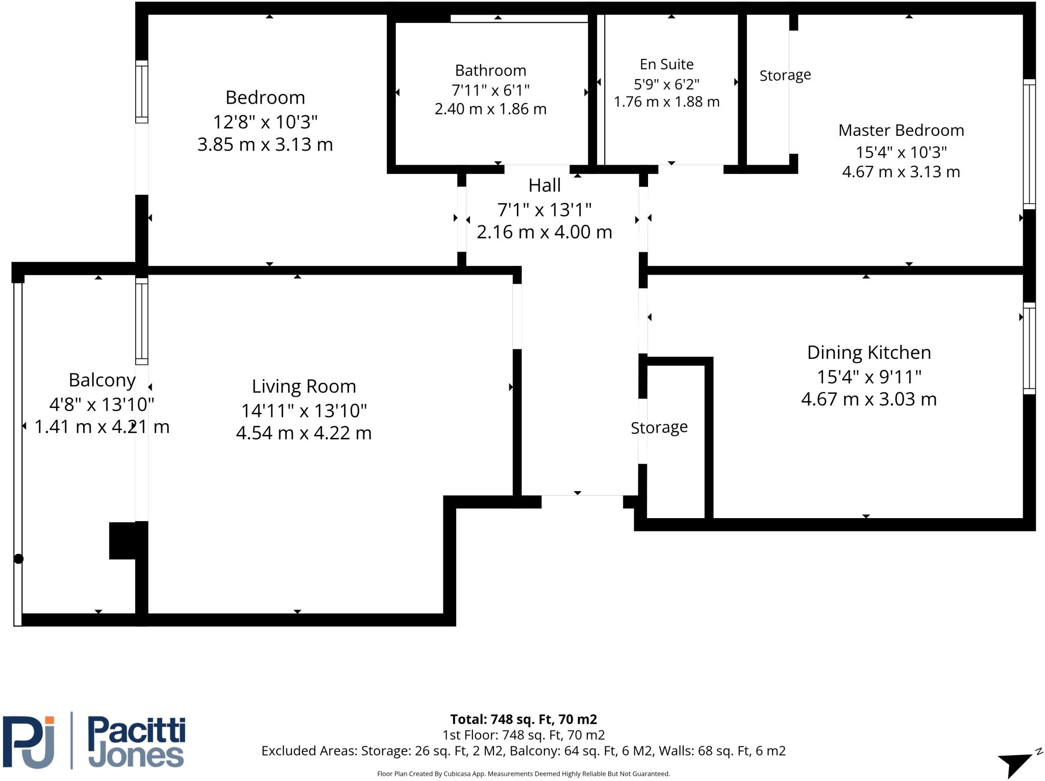 3/2 4 Ellerslie Path, Yoker, Glasgow, G14 floorplan