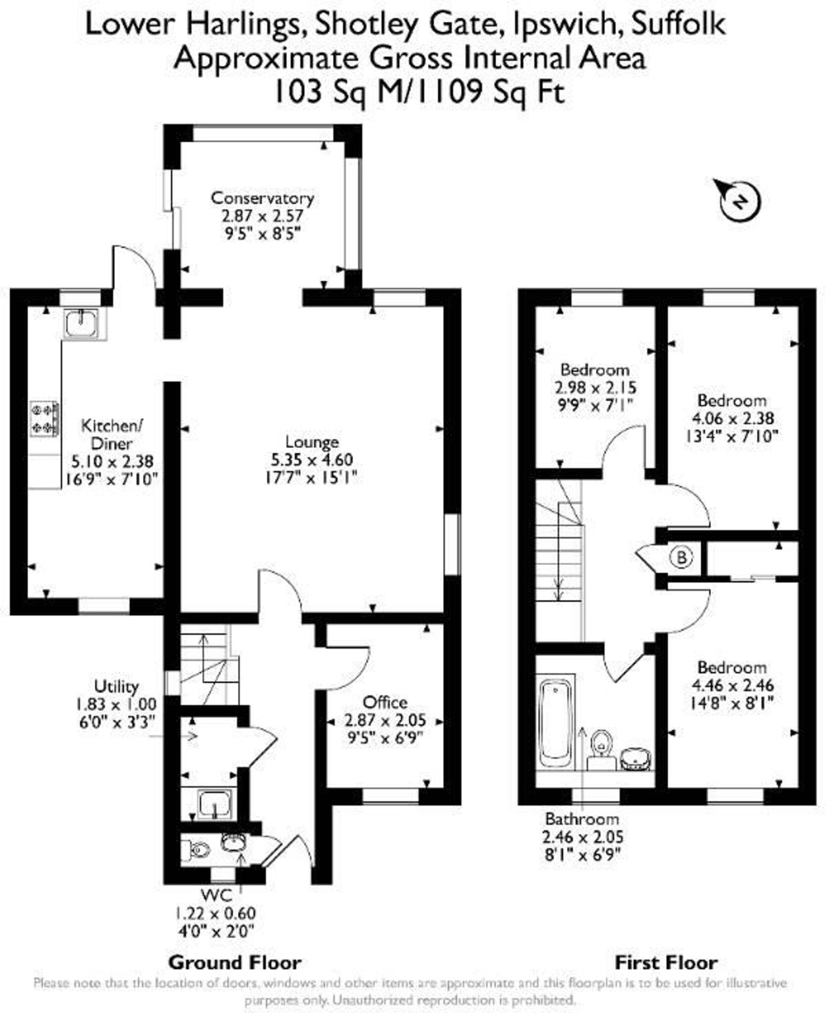 Lower Harlings, Shotley Gate, IP9 floorplan