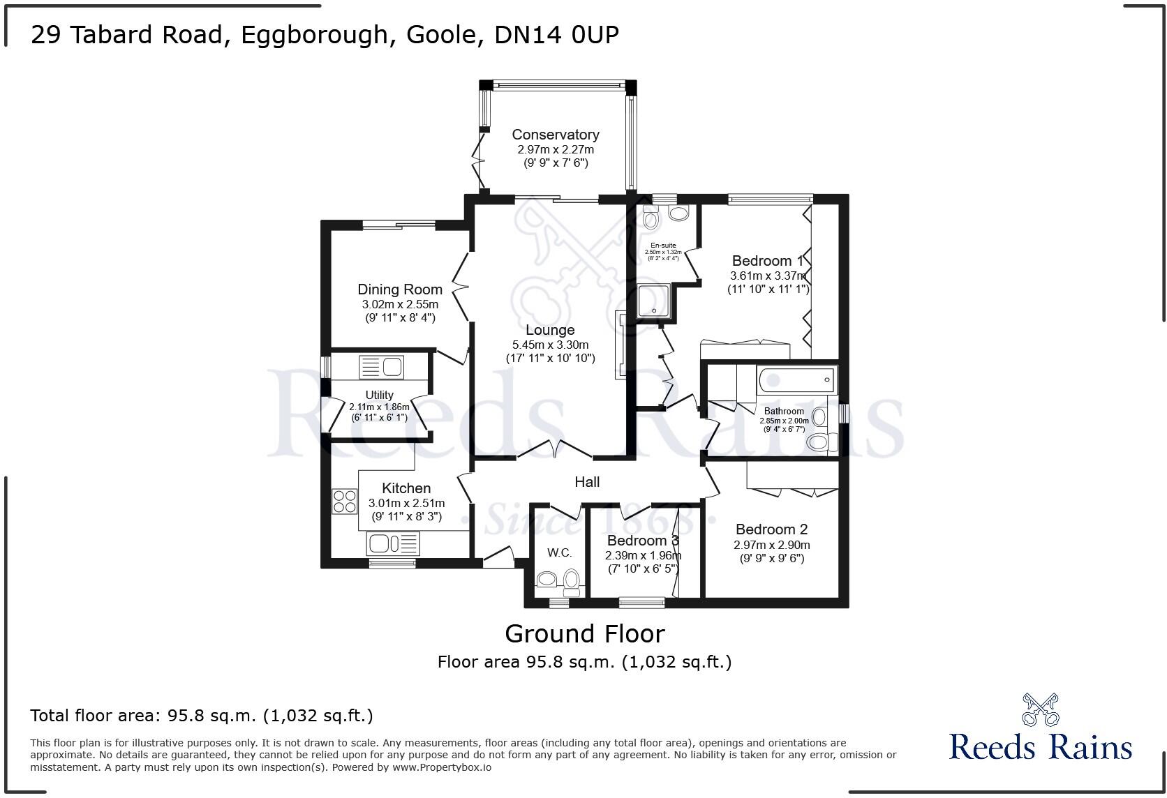 29, Tabard Road, Eggborough, Goole, DN14 floorplan