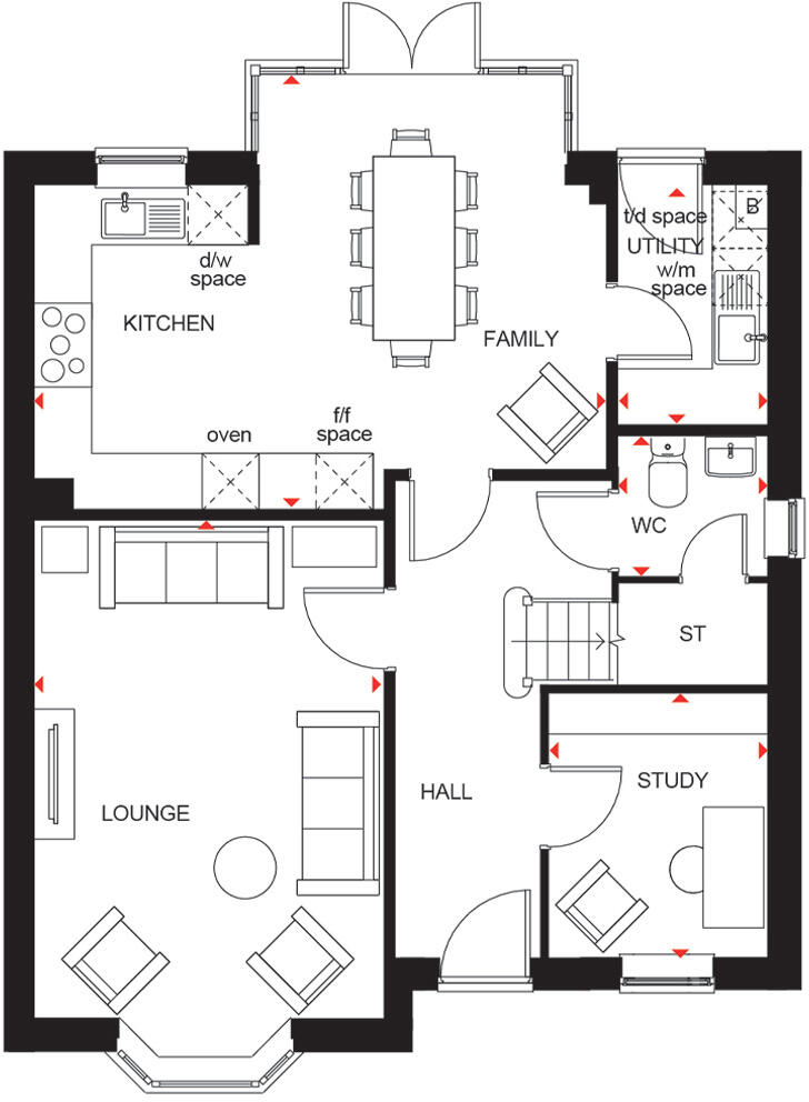 Crediton Road,
Okehampton,
EX20 1ZF floorplan