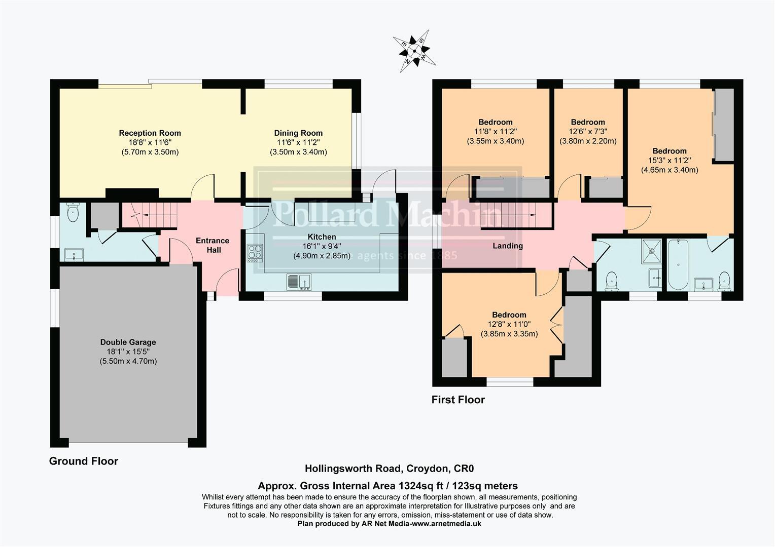 Hollingsworth Road, Croydon floorplan