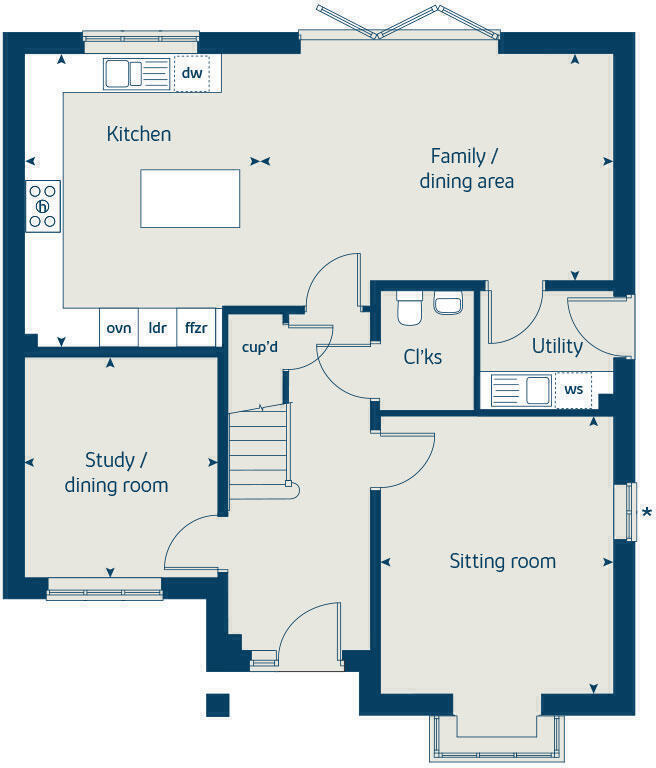 Bayes Avenue,
Coggeshall,
Essex
CO6 1ZN floorplan